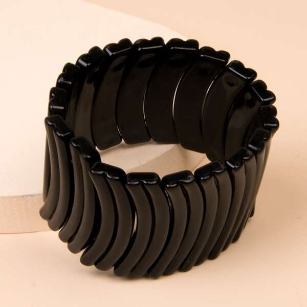 

Simple Beaded Bracelet, Black