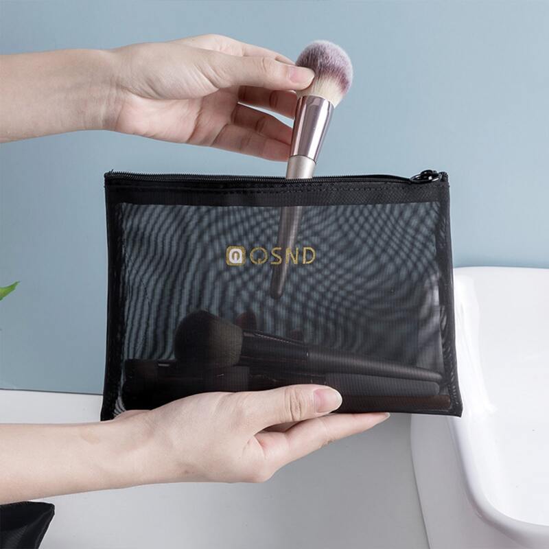 

Mesh Cosmetic Storage Bag, Black