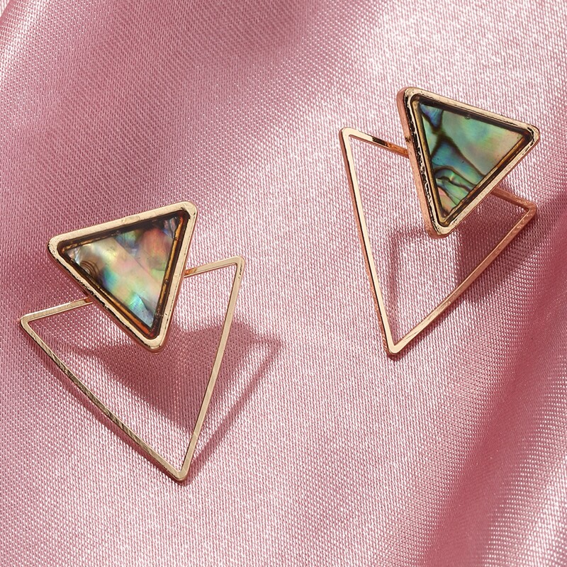 

Geometric Stud Earrings, Multicolor