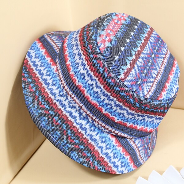 

Color Block Bucket Hat, Multicolor