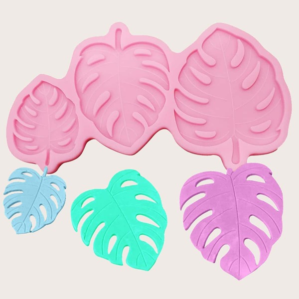 

1pc Turtle Leaf Shaped Mold, Pink
