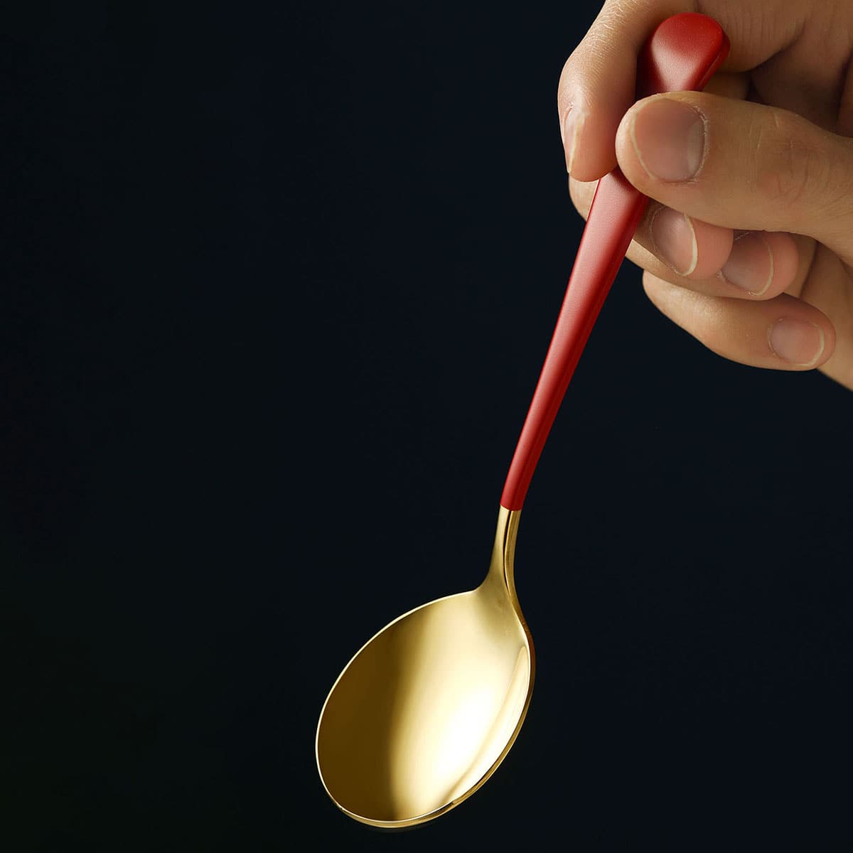 

Stainless Steel Spoon, Red