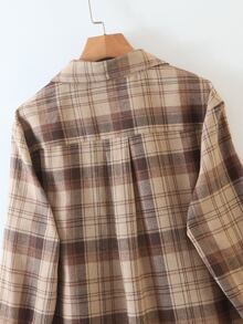 SHEIN Unity Camisa túnica irregular de cuadros - Multicolor - Ver 6