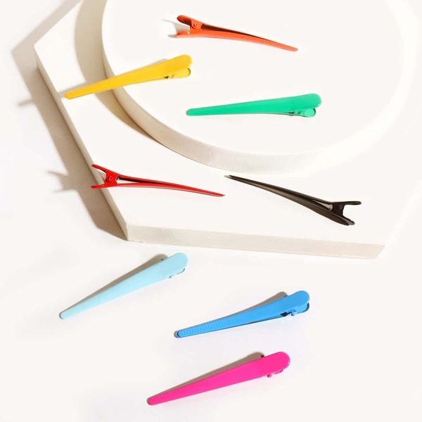 

8pcs Toddler Kids Mix Color Hair Clip, Multicolor