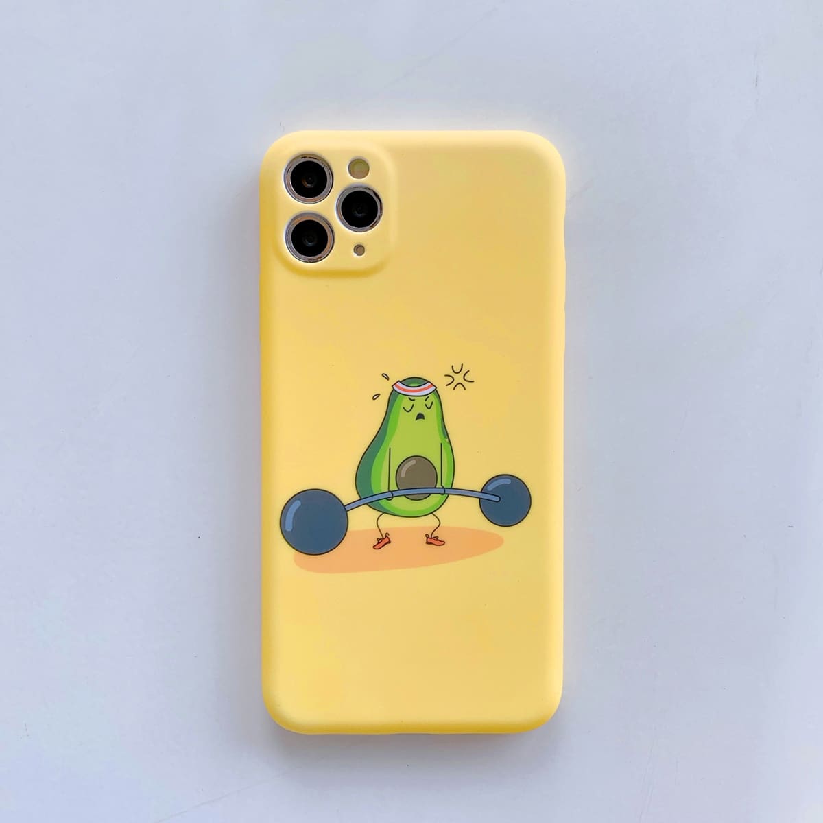 

1pc Cartoon Graphic iPhone Case, Yellow