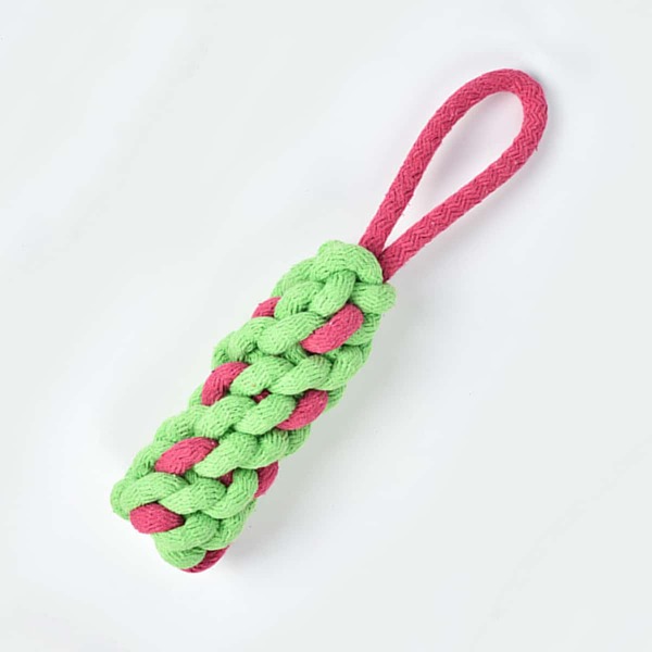 

Игрушка из плетеной веревки для собак 1шт, Зелёные