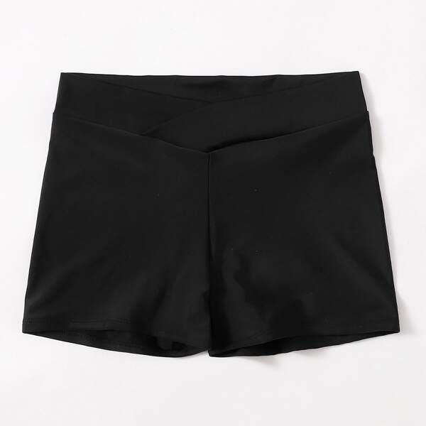 

Solid Bikini Shorts, Black