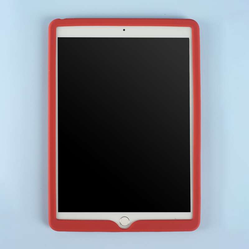 

1pc Solid Silicone iPad Case, Red