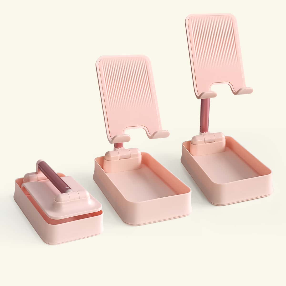 

1pc Creative Foldable Desktop Phone Holder, Pink