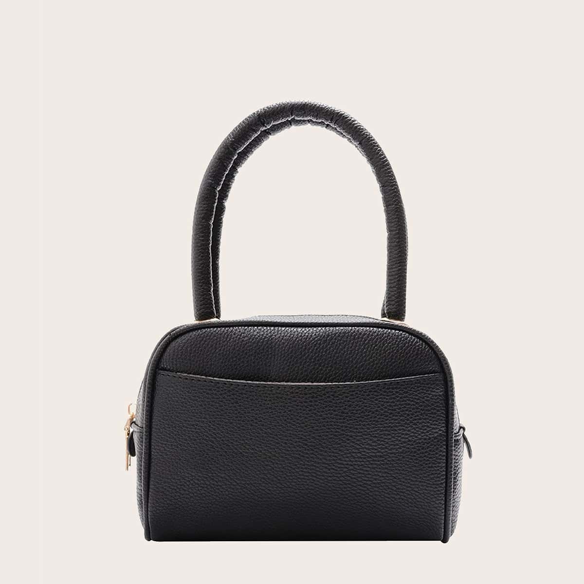 

Minimalist Satchel Bag, Black