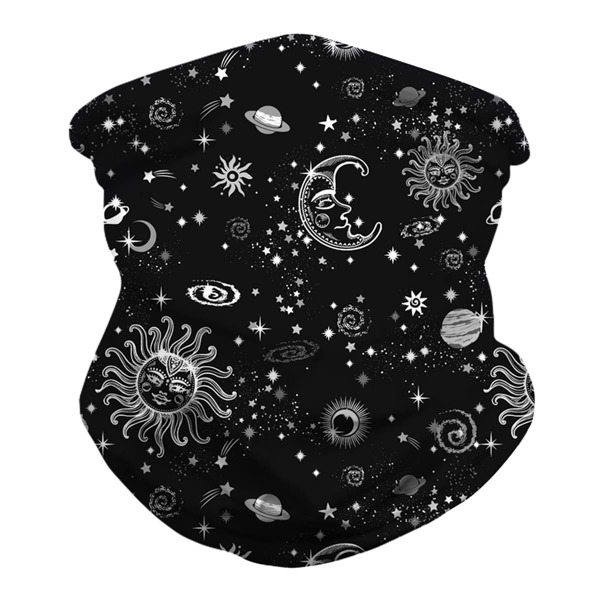 

Sun Pattern Sun Protection For The Face, Black and white