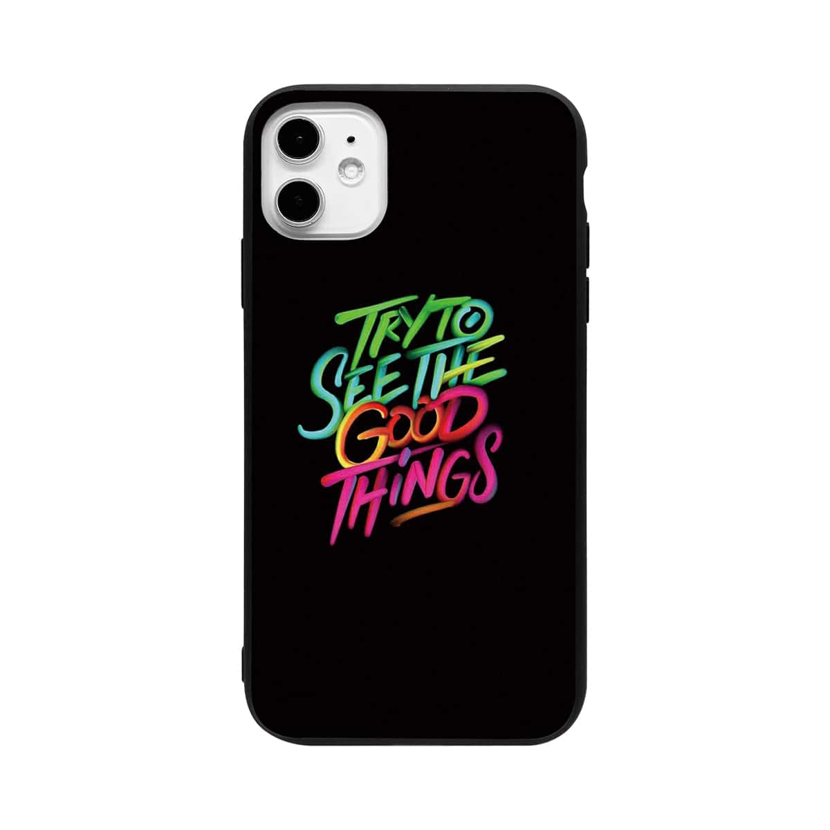 

Slogan Graphic iPhone Case, Multicolor