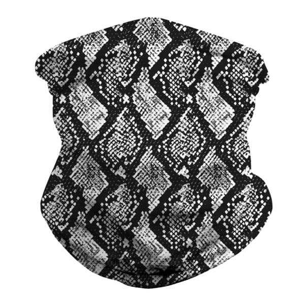 

Plaid Pattern Sun Protection For The Face, Black and white