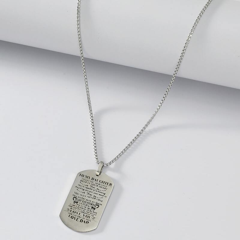 

Guys Metal Necklace, Silver