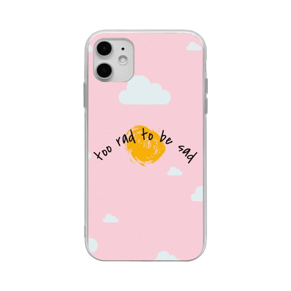 

Cloud & Slogan Graphic iPhone Case, Multicolor