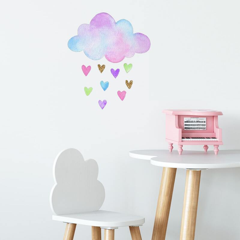 

Kids Cloud Print Wall Sticker, Multicolor