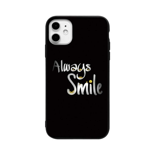 

Slogan Graphic iPhone Case, Black and white