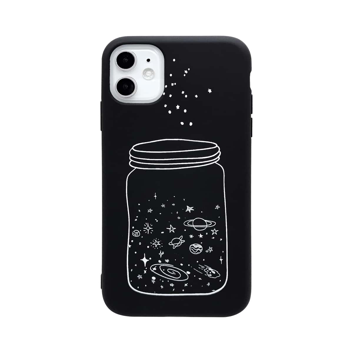 

Wishing Bottle Print iPhone Case, Black and white