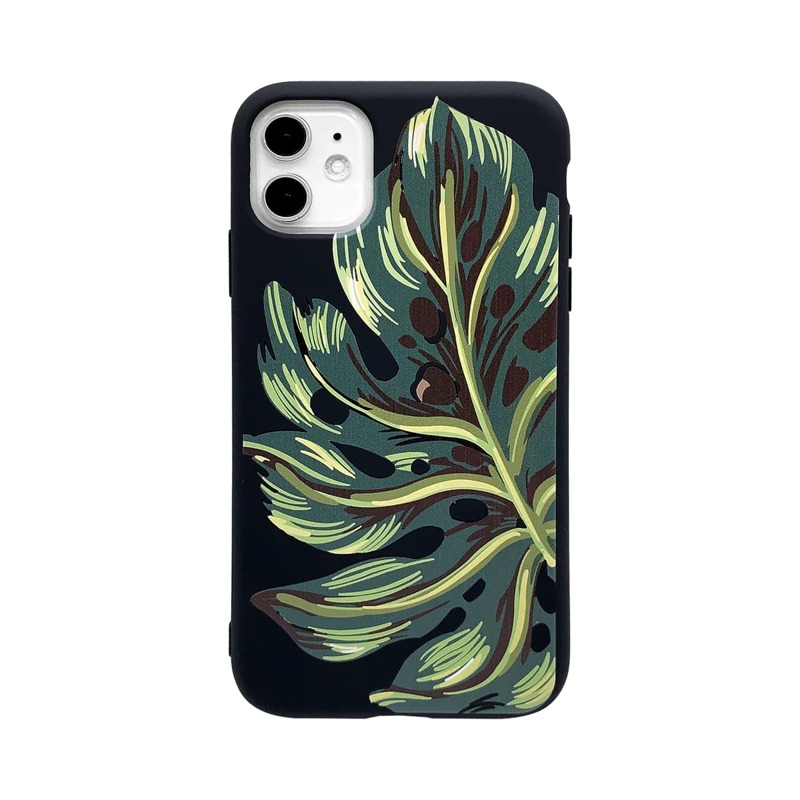 

Tropical Leaf Print iPhone Case, Multicolor