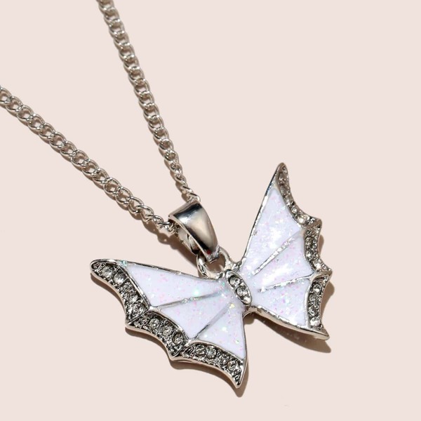 

Butterfly Charm Necklace, Multicolor