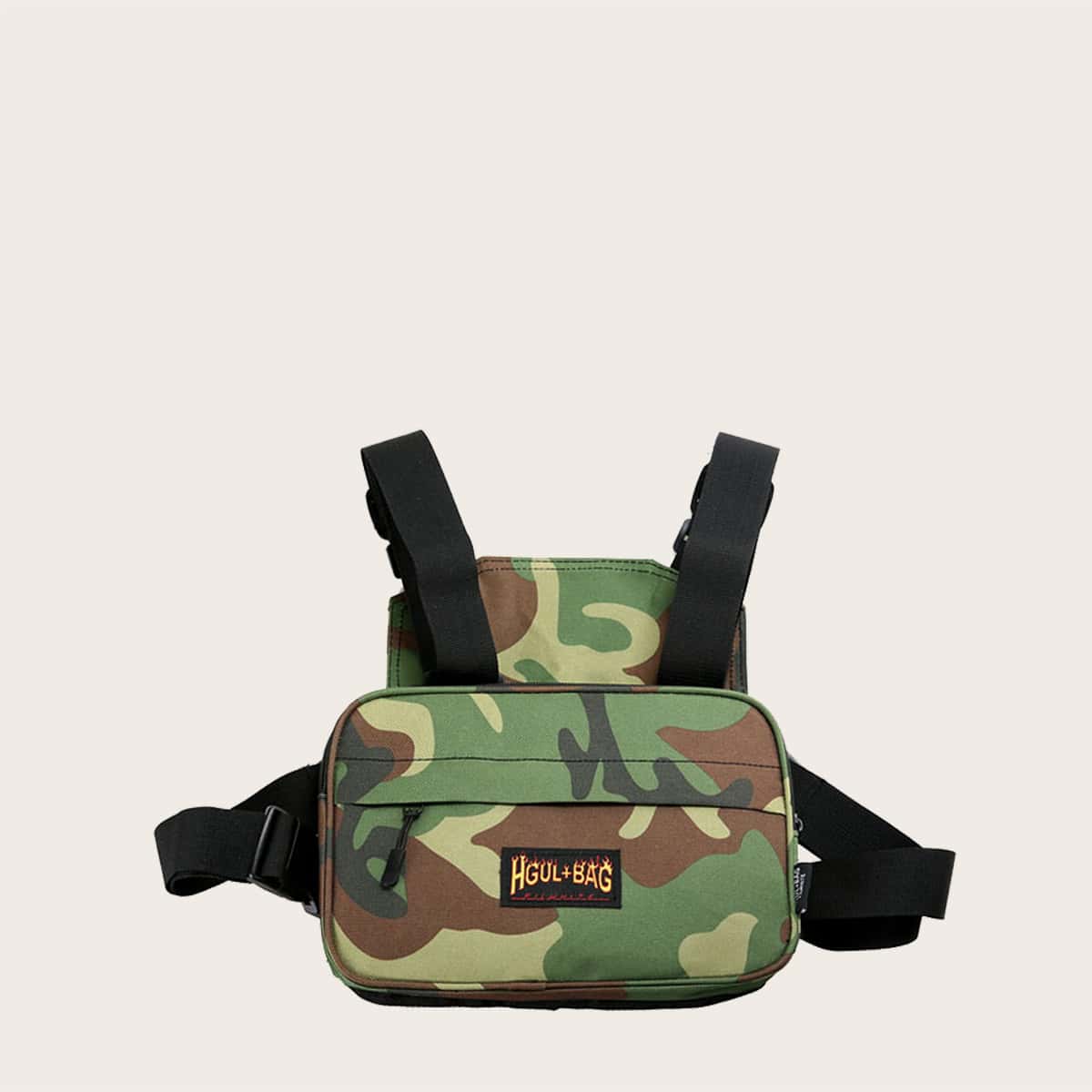 

Guys Camo Graphic Chest Bag, Multicolor