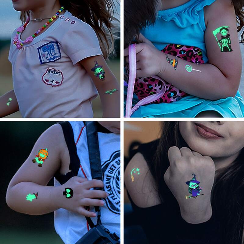 

Halloween Fluorescence Tattoo, Multicolor