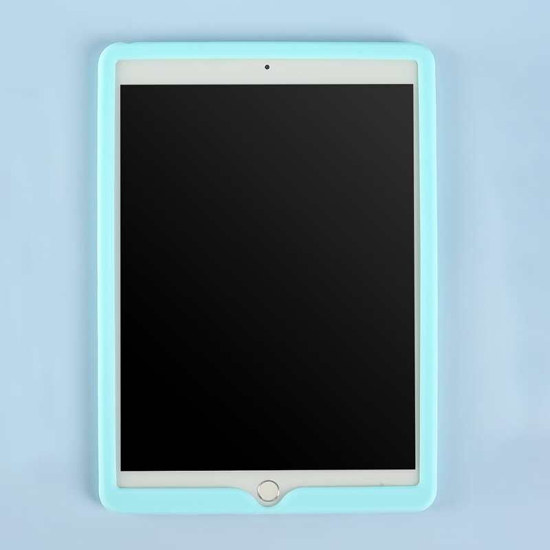 

1pc Solid Silicone iPad Case, Blue