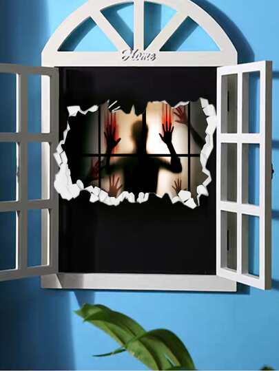 Наклейка на стену с рисунком 3D хэллоуина