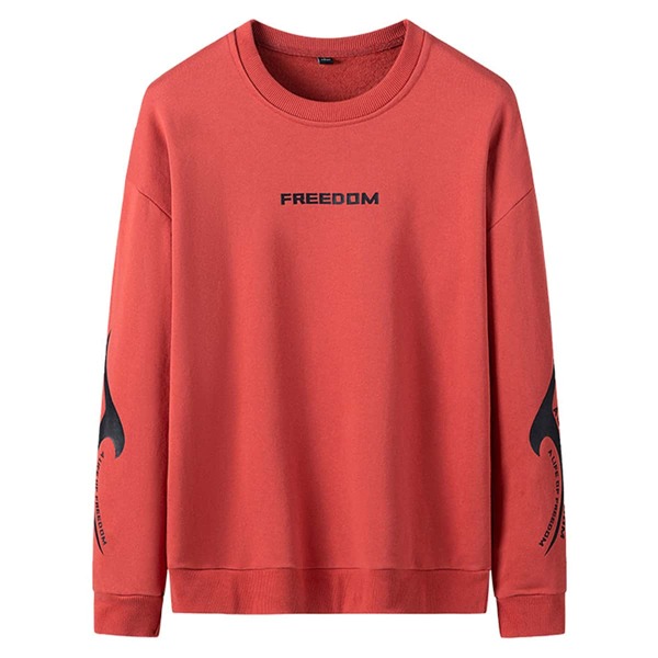 

Men Wing And Letter Graphic Sweatshirt, Red
