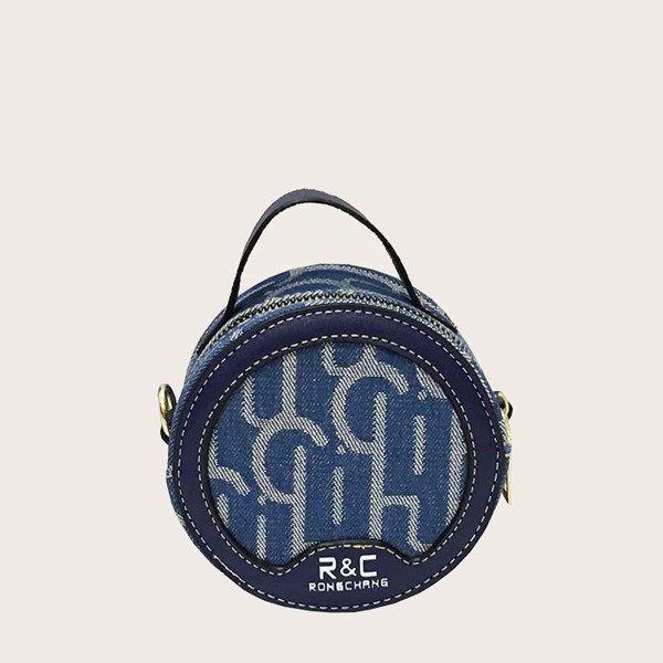 

Girls Letter Graphic Satchel Bag, Blue