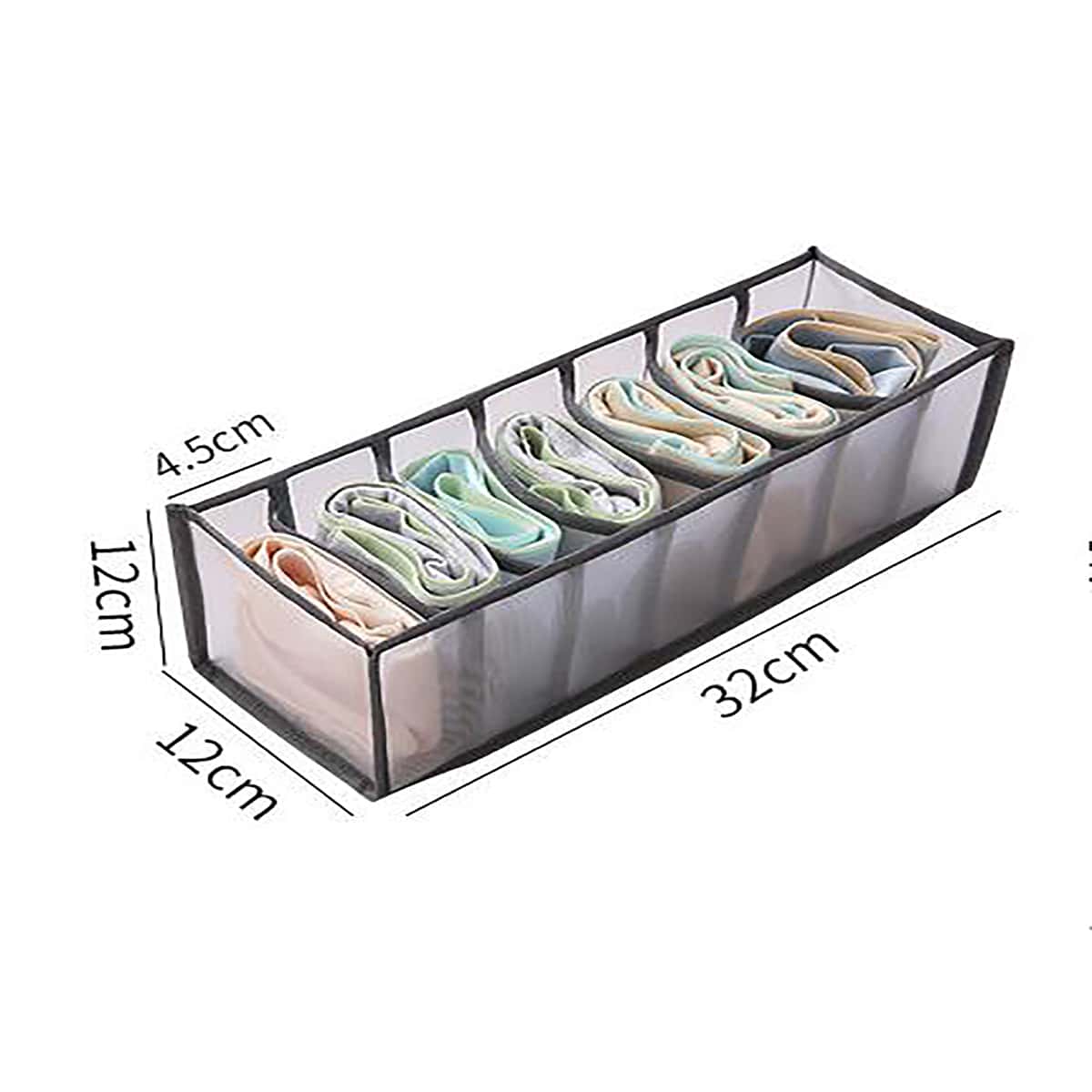 

Multi-grid Underwear Storage Bag, Grey