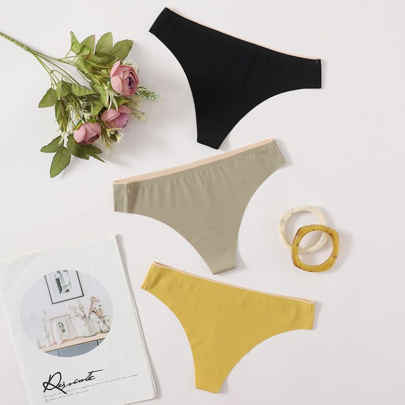 

3pack Seamless Thong Set, Multicolor