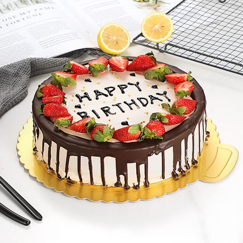 

3pcs 6 Inch Paper Cake Base, Gold