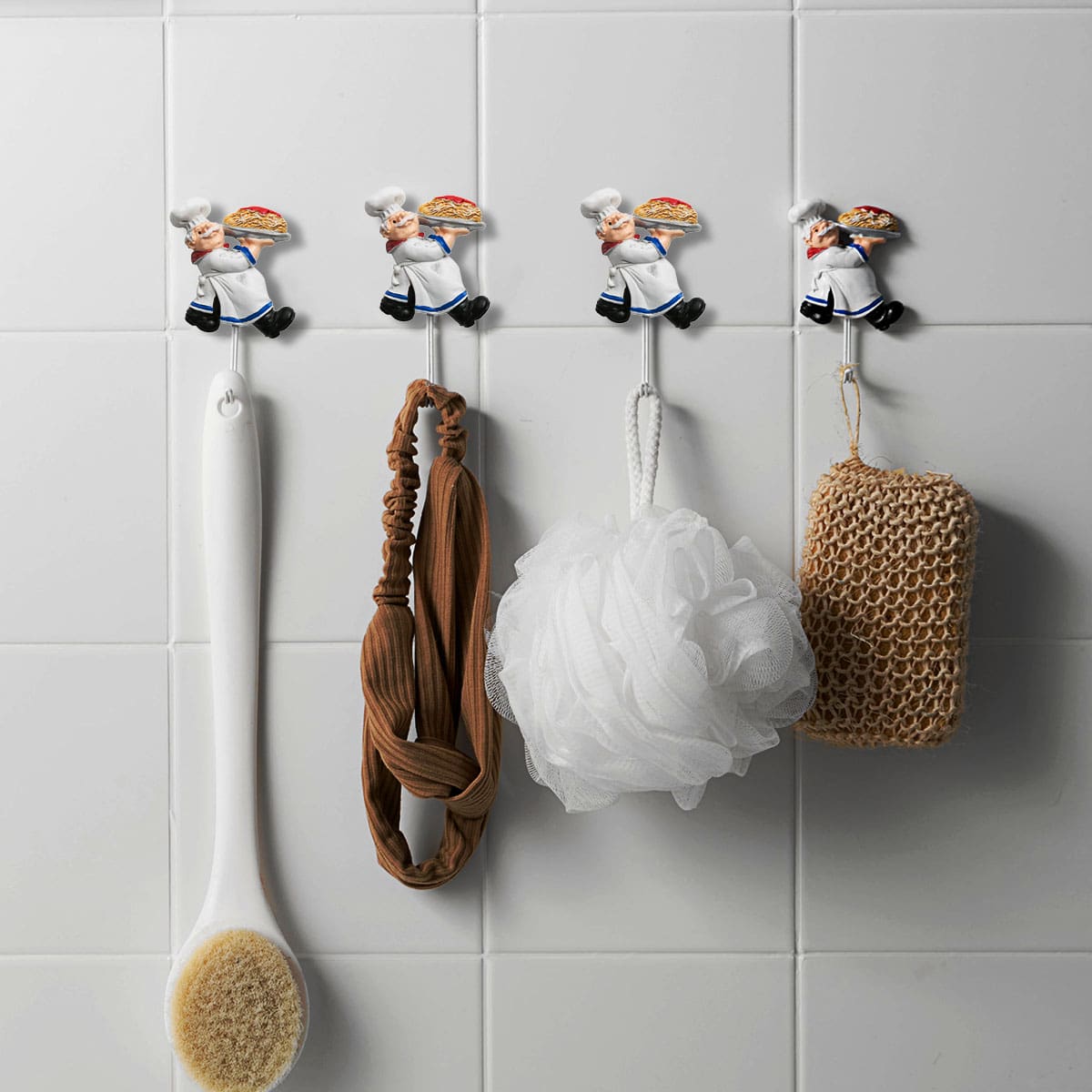 

1pc Chef Design Wall Hook, Multicolor
