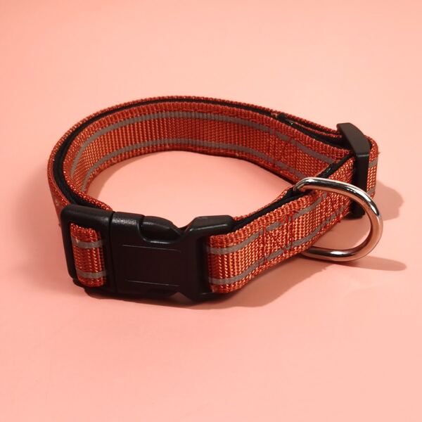 

1pc Dog Reflective Collar, Orange