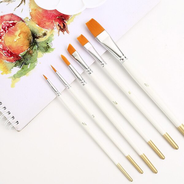 

6pcs Art Paint Brush Set, Multicolor