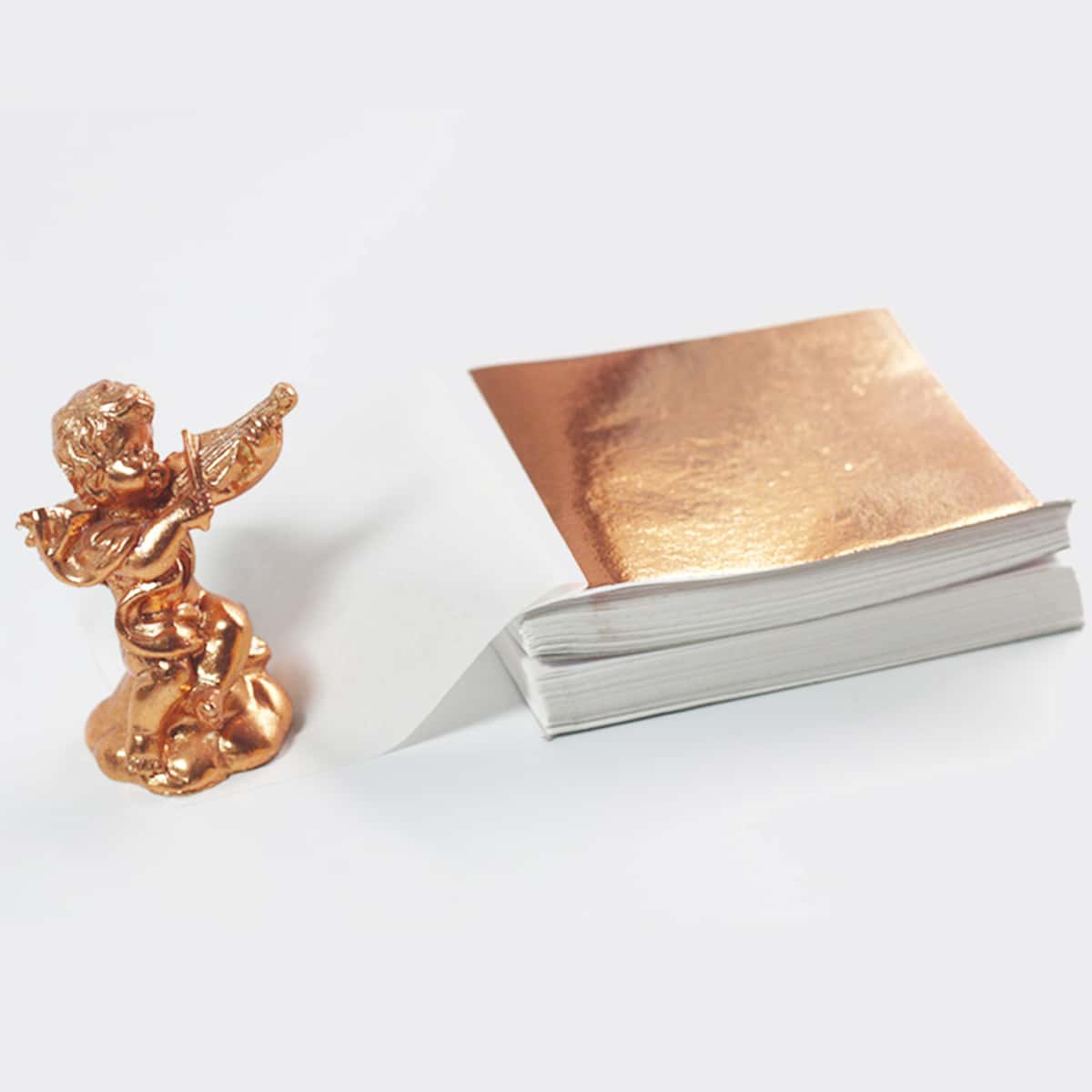

100pcs Disposable Inedible Gold Foil, Rose gold