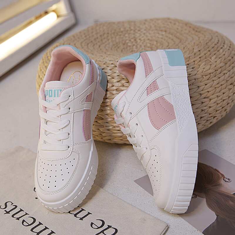 

Colorblock Lace-up Skate Shoes, Multicolor
