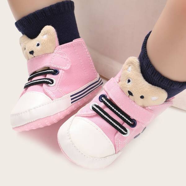 

Baby Girls Cartoon Decor Sneakers, Pink