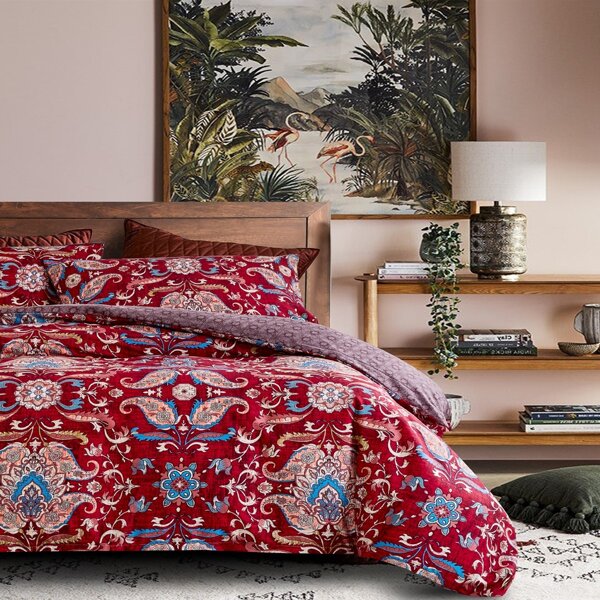 

Paisley Pattern Bedding Set Without Filler, Multicolor