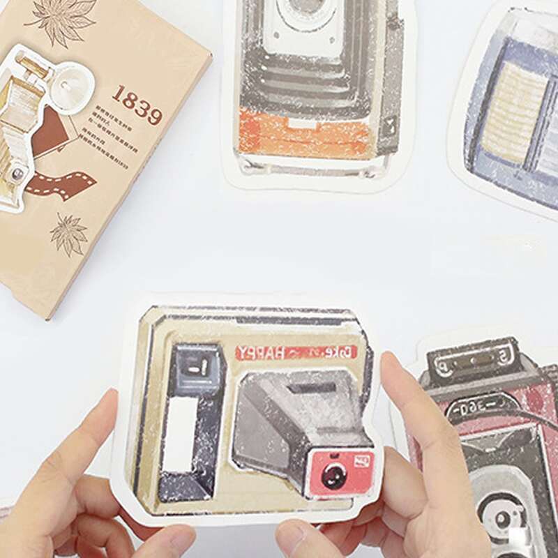 

30sheets Camera Shaped Postcard, Multicolor