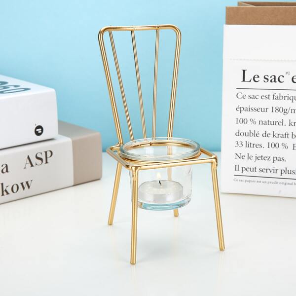 

Chair Shaped Candle Holder, Gold