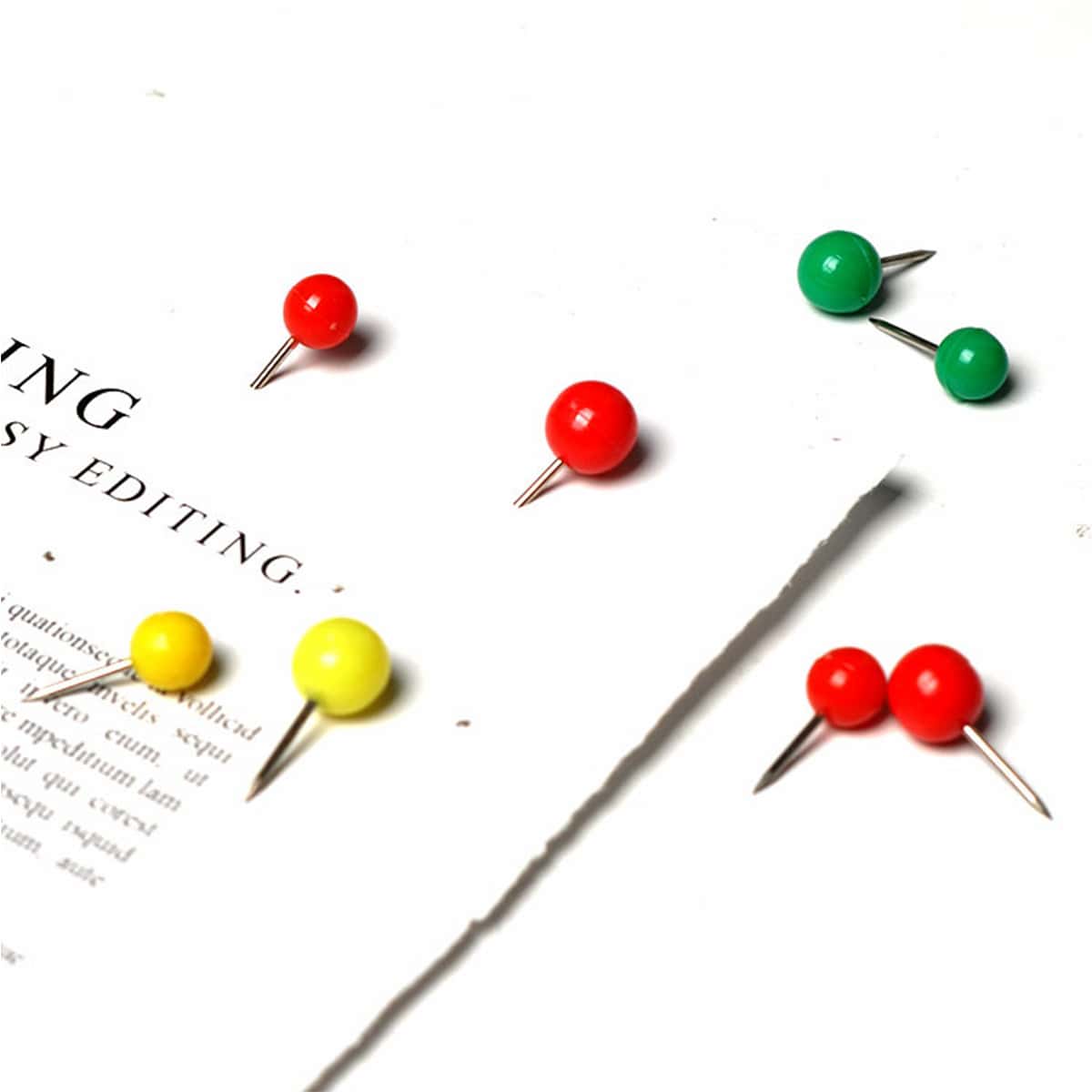 

70pcs Office Round Pushpin, Multicolor