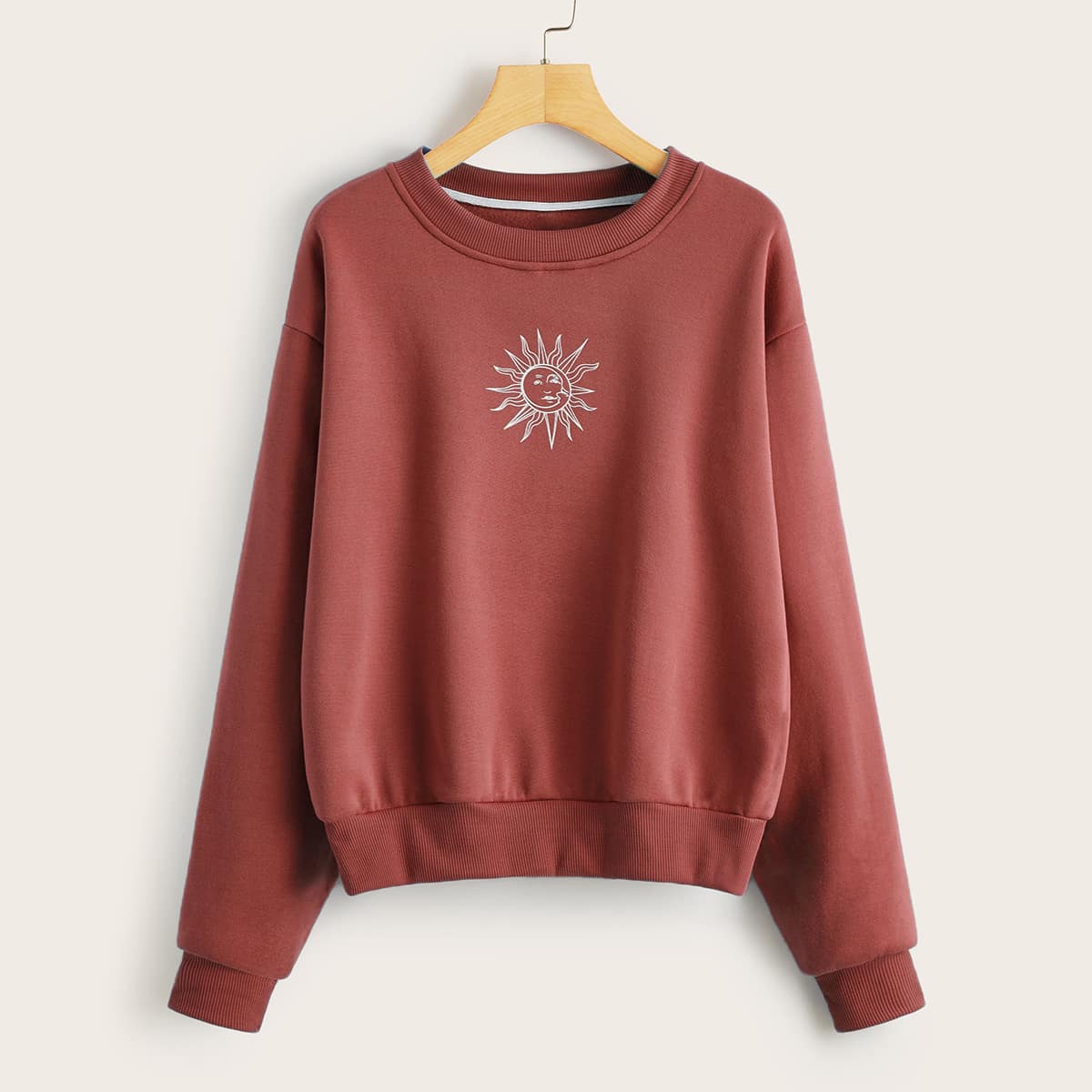 

Sun Graphic Sweatshirt, Redwood