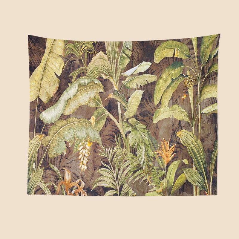 

Leaf Print Tapestry, Multicolor