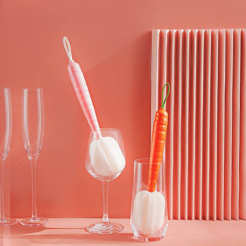 

1pc Random Carrot Design Cup Cleaning Sponge, Multicolor
