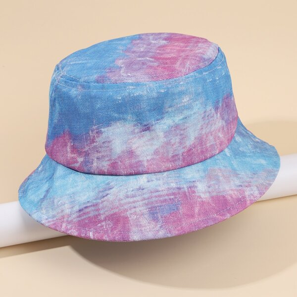 

Tie Dye Pattern Bucket Hat, Multicolor