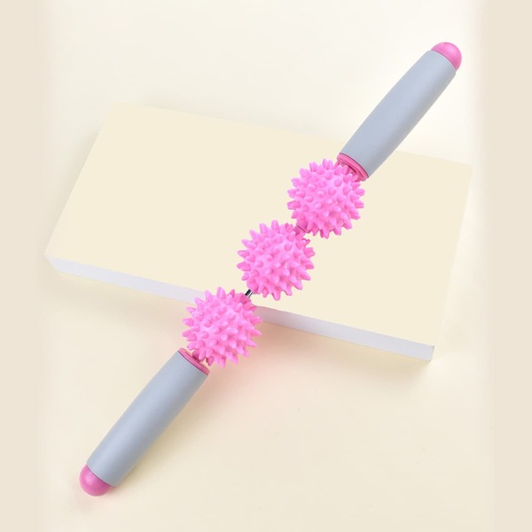 

1pc Relax Muscle Massage Roller Stick, Hot pink