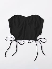 shein knot hem top