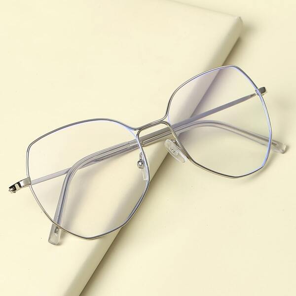 

Toddler Kids Metal Frame Glasses, Silver